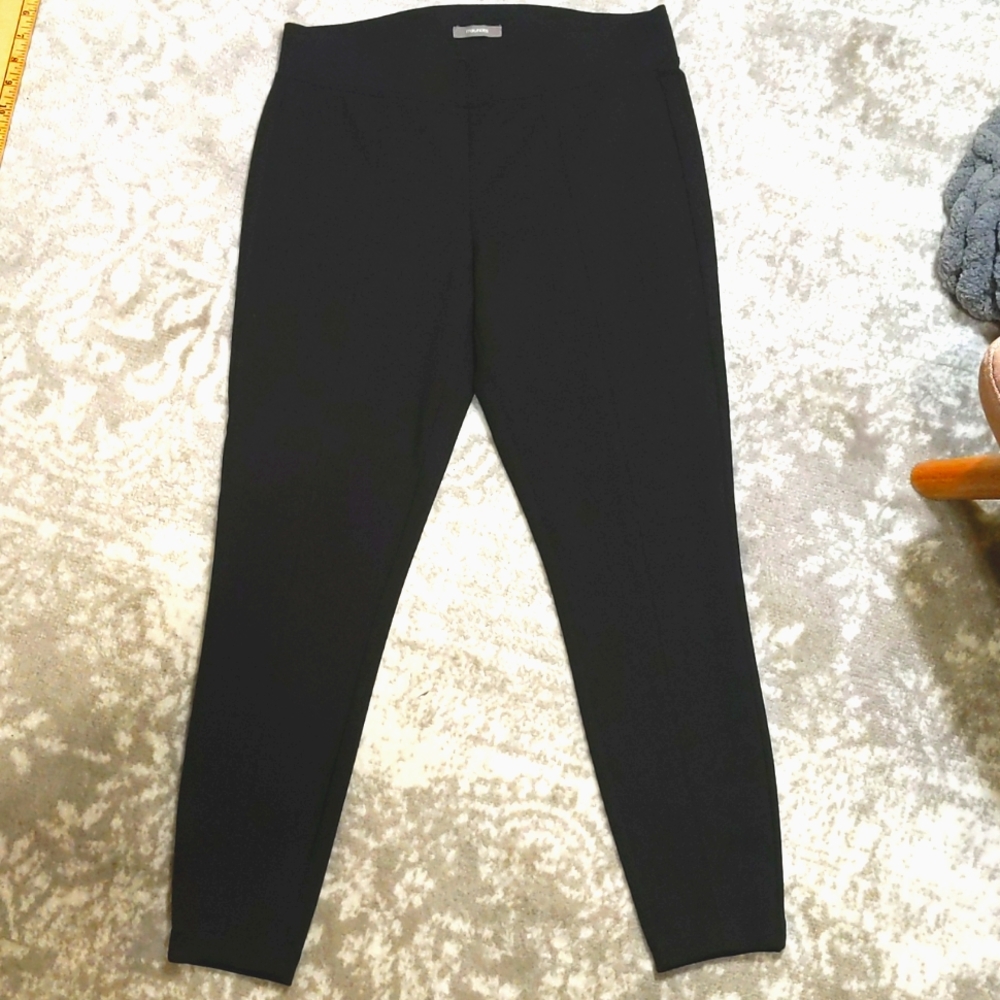 Maurices Pull On High Stretch Skinny Black Pants